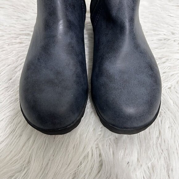 Jsport by Jambu 8 Jenna Weather Ready Blue Ankle BOOTS  Double Zip Memory Foam - Picture 3 of 10